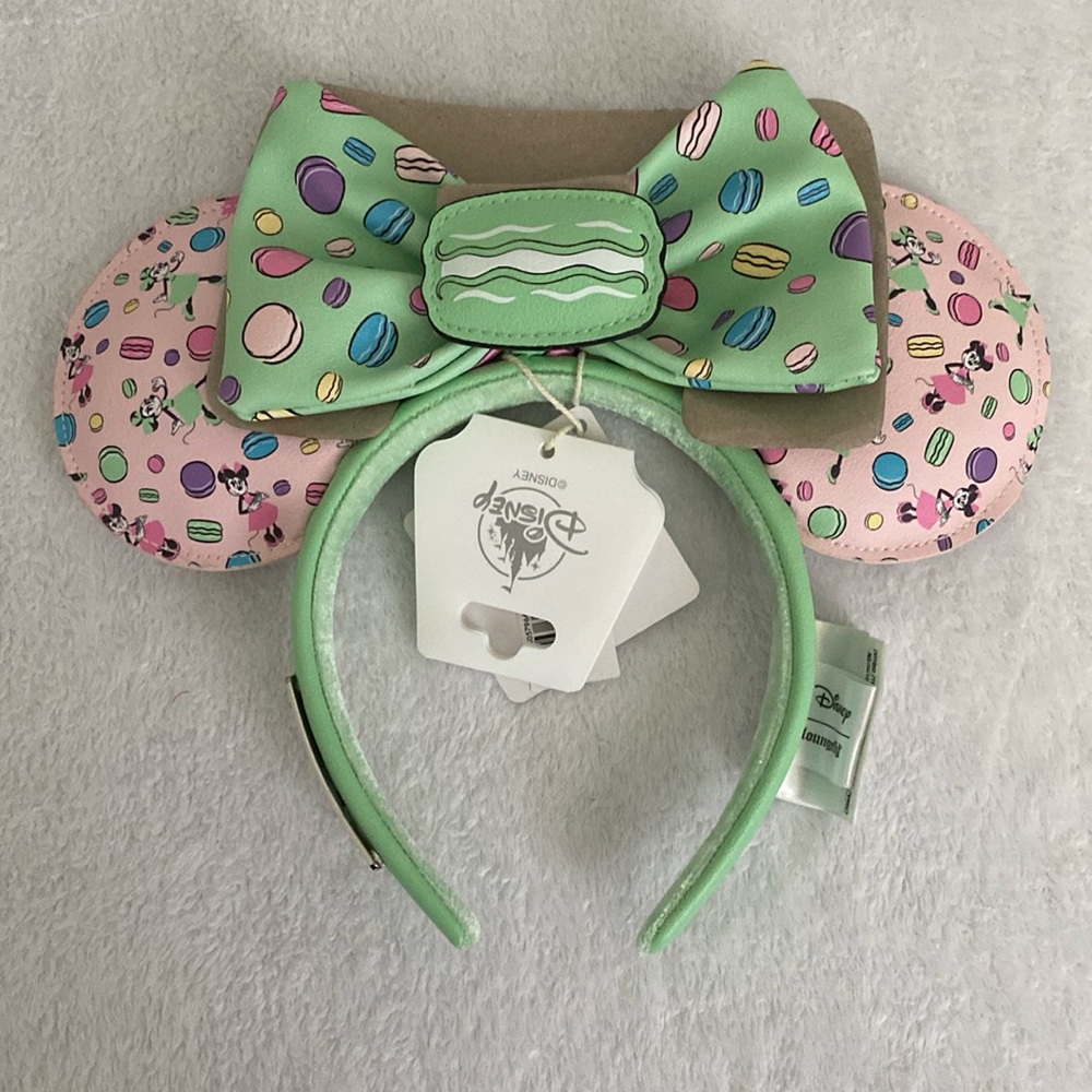 Disney Loungefly 2023 Paris Macaron Minnie Mouse Headband